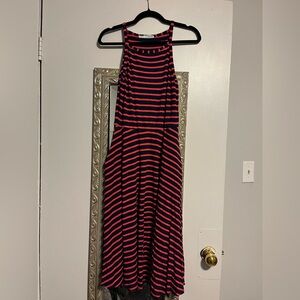 Maurices Navy and Red Striped Top